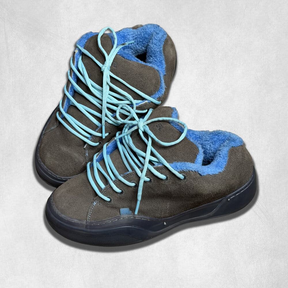 10M | ERL Vamp Skate Suede Sneakers Electric Grey
